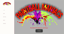 Desktop Screenshot of paintballmaniacs.com