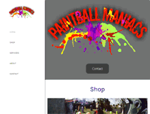 Tablet Screenshot of paintballmaniacs.com
